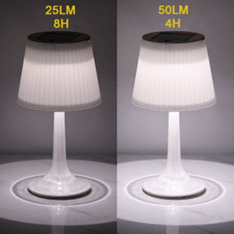 solar powered outdoor table lamp