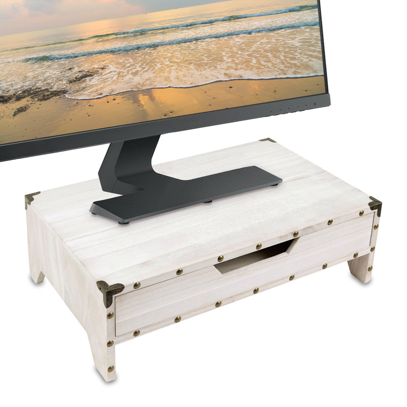 Gracie Oaks Melin Riser Efficient Management Clutter Free Monitor