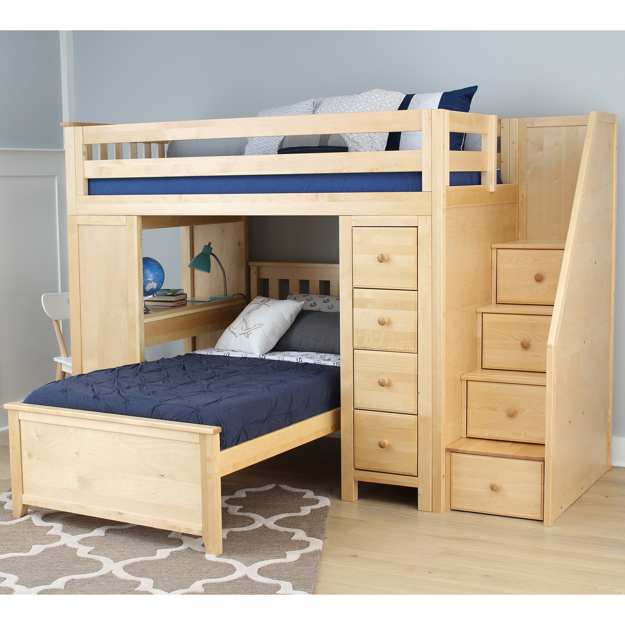 right angle bunk beds