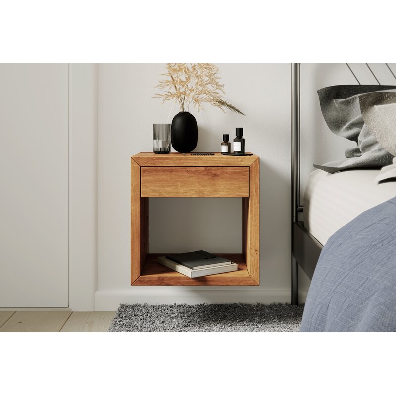 Woodek Design Hugo Cube With Drawer Nightstand Wayfair Co Uk