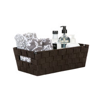 whitmor woven strap shelf tote