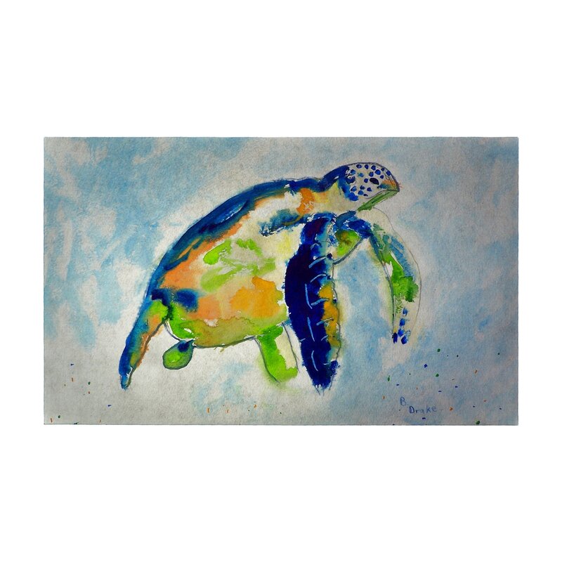 Bay Isle Home Tran Sea Turtle Non Slip Outdoor Door Mat Wayfair