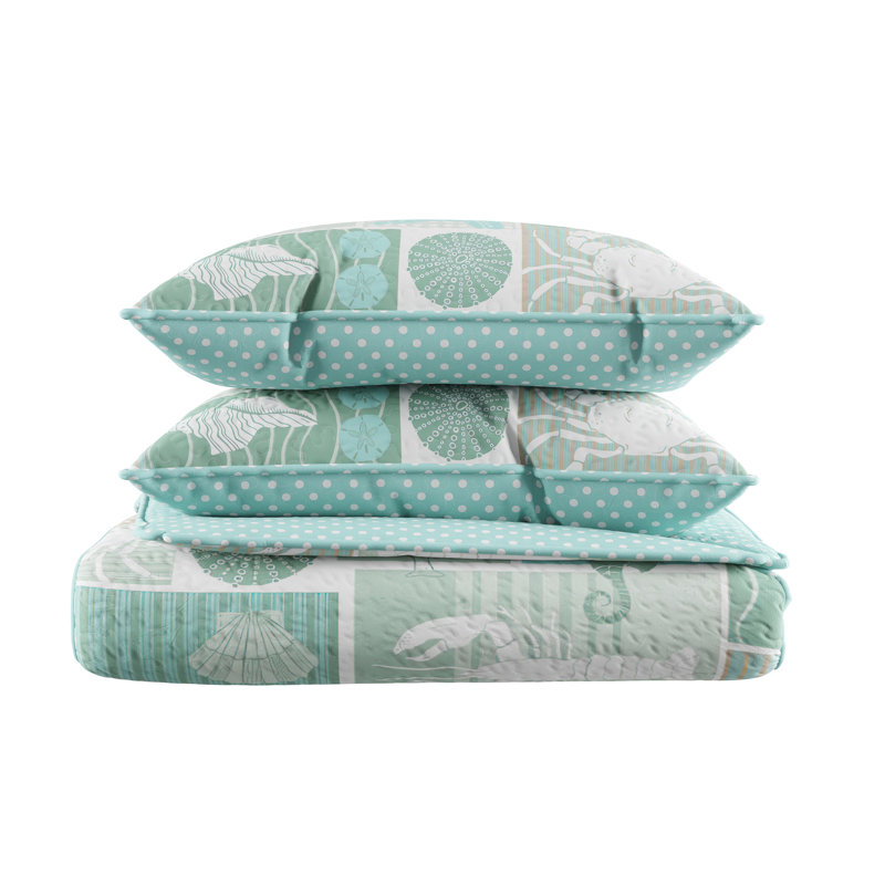Highland Dunes Cureton Reversible Quilt Set Reviews Wayfair
