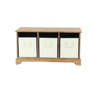 Go to store & view more images Gracie Oaks Osterley Wood Storage Bench