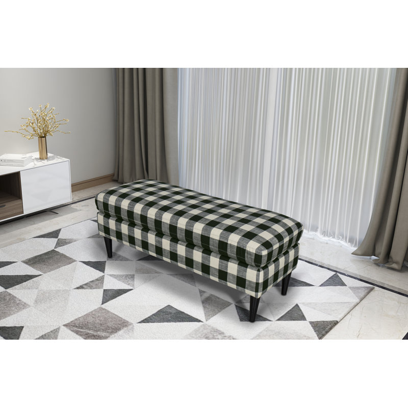Gracie Oaks Bradford Large Decorative Bench With Pillow Top In