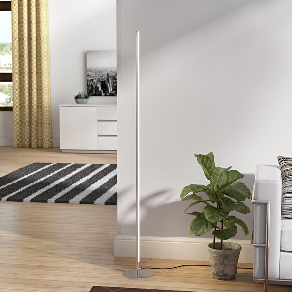 luca gunmetal floor lamp