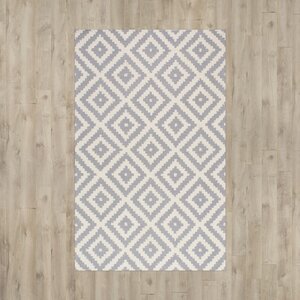 Obadiah Hand-Woven Wool Gray Area Rug