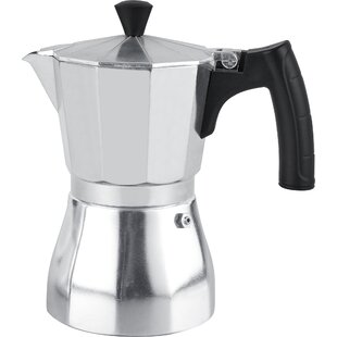 black Stovetop Espresso Maker Office for Home Ergonomic High Temperature Resistance Espresso Maker 