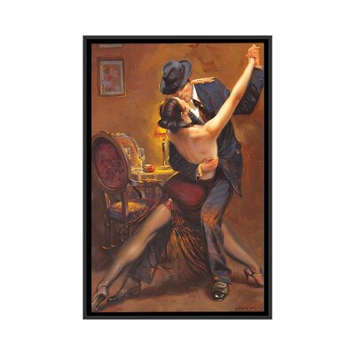 Tango by Maher Morcos - Painting Print East Urban Home Format: Black Framed Canvas, Matte Color: No Matte, Size: 40