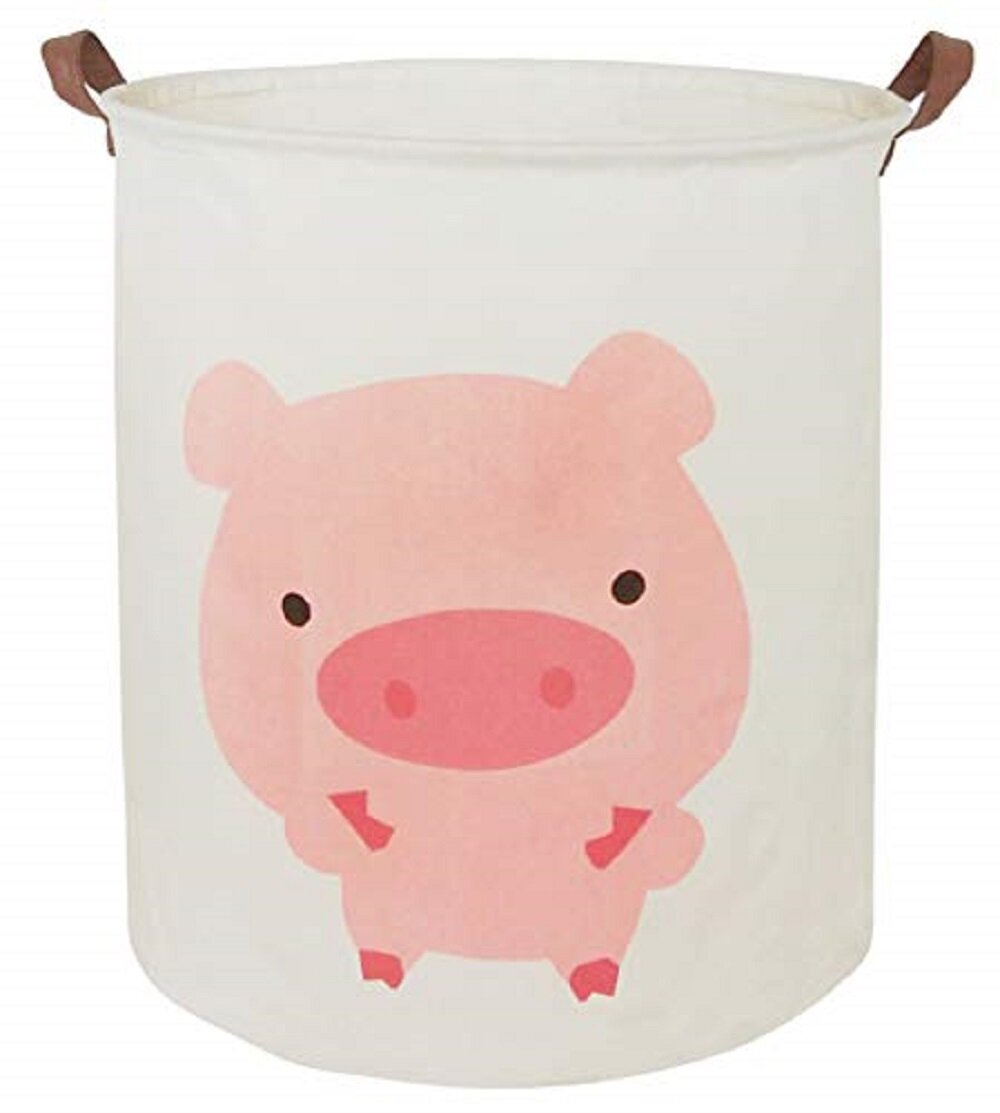 Large Storage Laundry Hamper Basket Bucket Bin Kids Toy Clothes Organizer Decor 