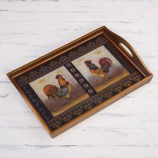 Reverse Painted Glass Trays Wayfair