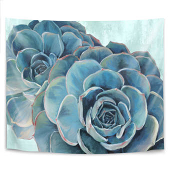 East Urban Home Shiny Succulent By Emanuela Carratoni Tapestry Wayfair Ca