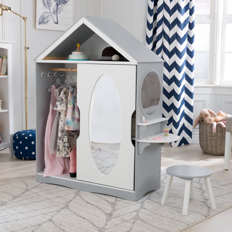 kidkraft doll wardrobe