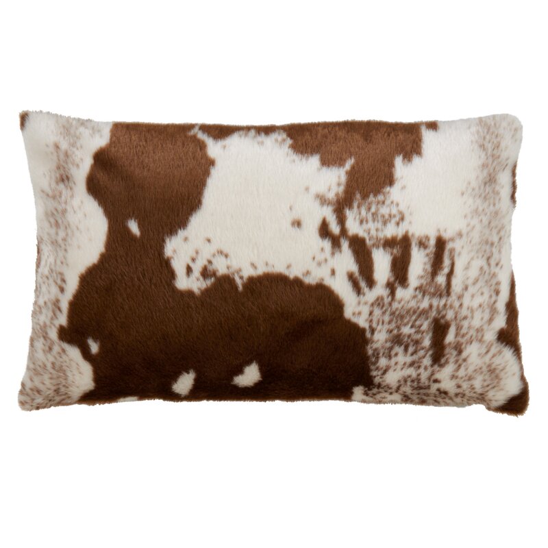 Millwood Pines Aubriella Urban Faux Cowhide Pillow Cover Only