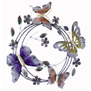 Purple Metal Wall Art You Ll Love Wayfair Metal Wall Décor