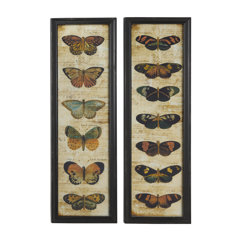 Vintage Butterfly Prints Wayfair