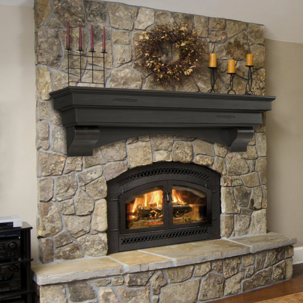 Pearl Mantels Celeste Fireplace Shelf Mantel Reviews Wayfair Canada