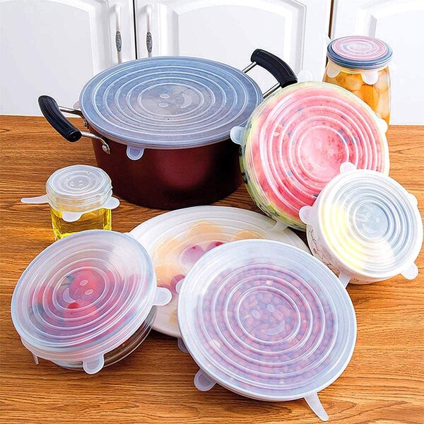 Universal Fit Silicone Food Storage Suction Lid For Cookware 