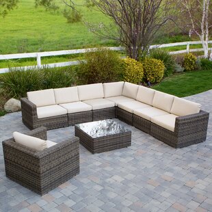 Coast 11 Piece Rattan Sectional Seating Group with review