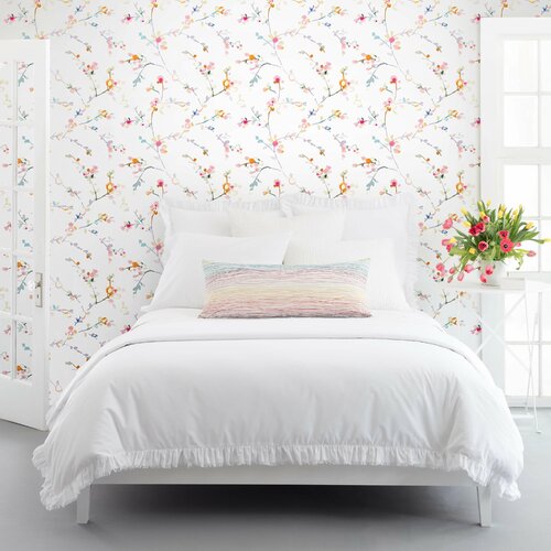 Annie Selke Home Blossom Floral Roll Wallpaper | Perigold