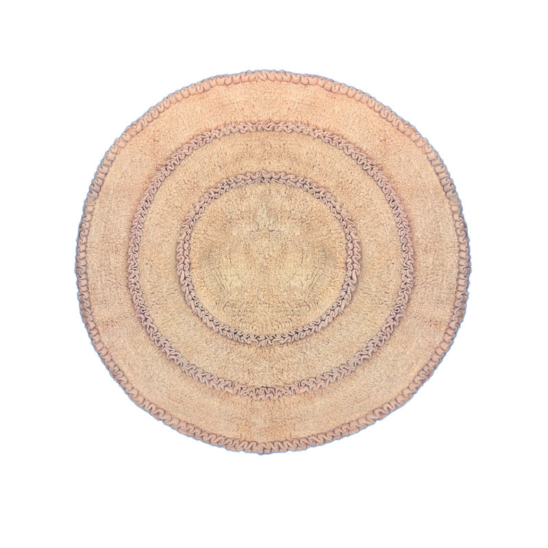 round bath mat