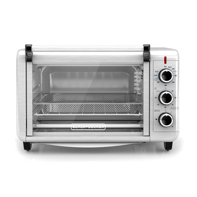 6 Slice Crisp Bake Air Fry Toaster Oven Black + Decker