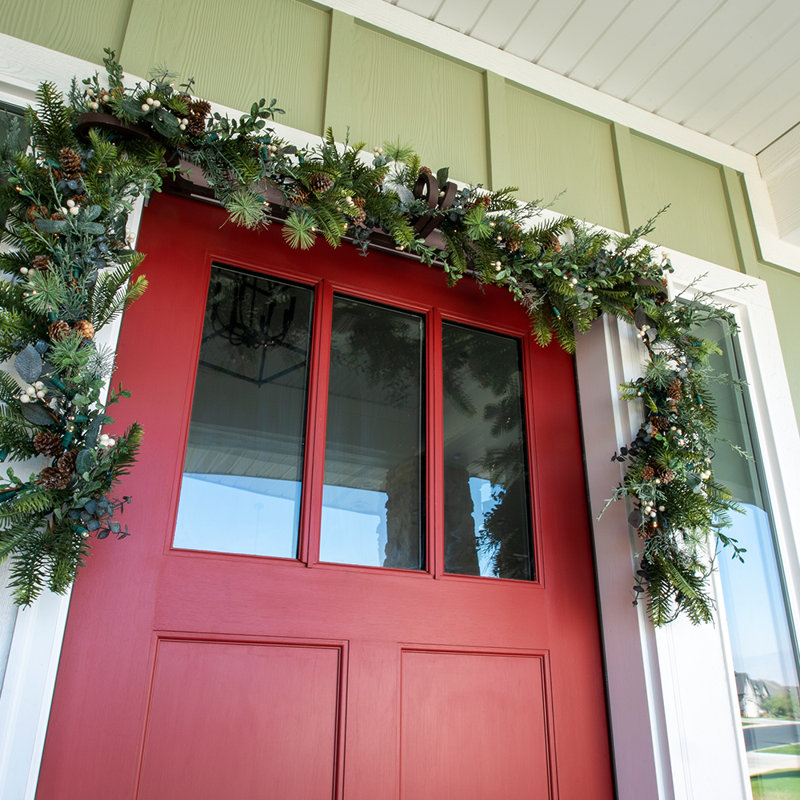 The Holiday Aisle 9ft Rustic White Berry Pre Lit Garland With 100