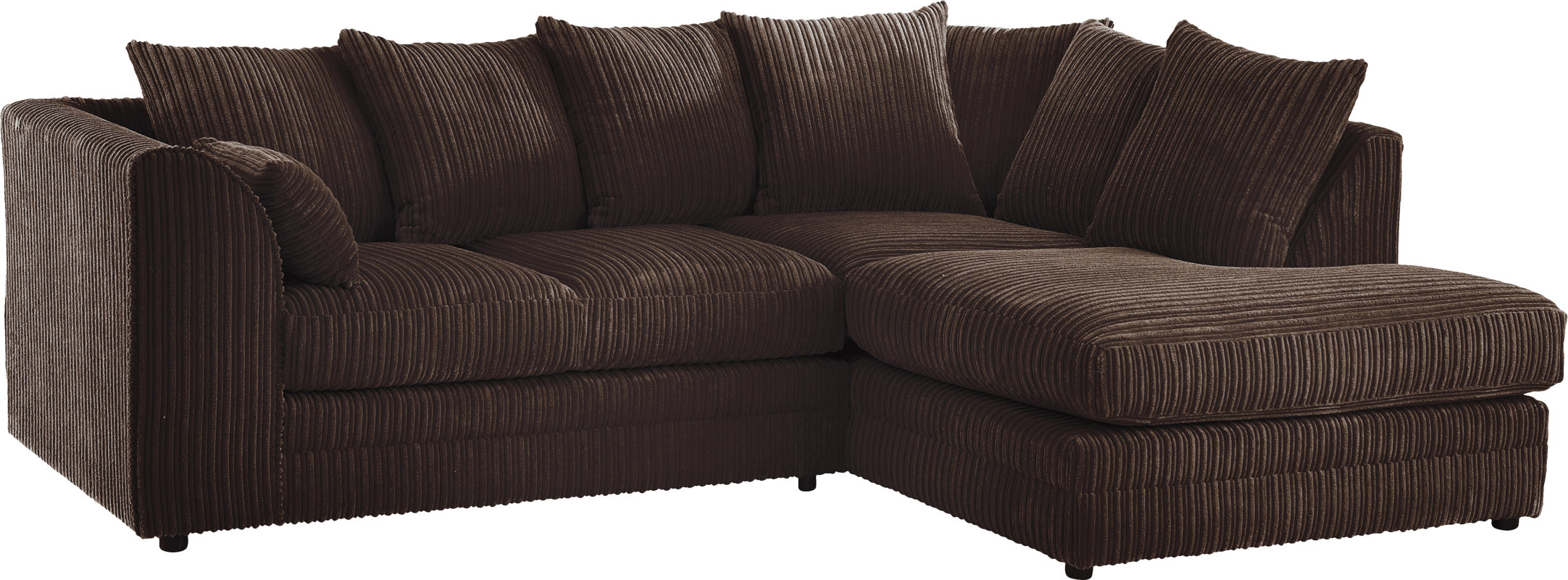 Ecksofa DANNEMORA in Schokoladenbraun