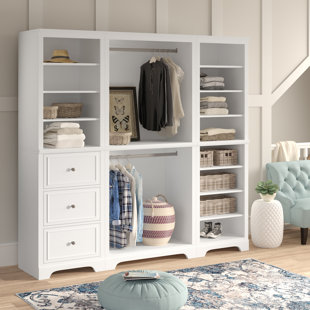 Closet Island Dresser Wayfair Parks 86 W Freestanding Closet System