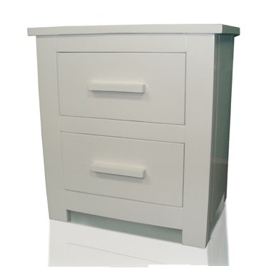 2 Drawer Bedside Table Brayden Studio Finish: White