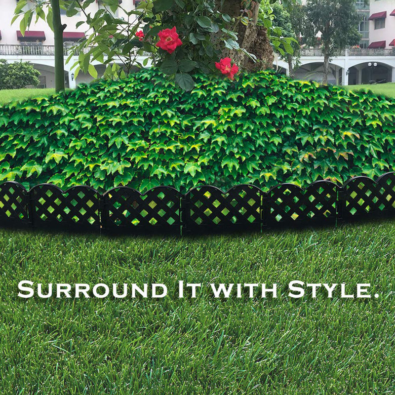 Abba Patio Decorative Fence Border Eco Friendly Recycled Plastic