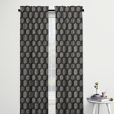 Black Geometric Curtains Drapes You Ll Love In 2020 Wayfair