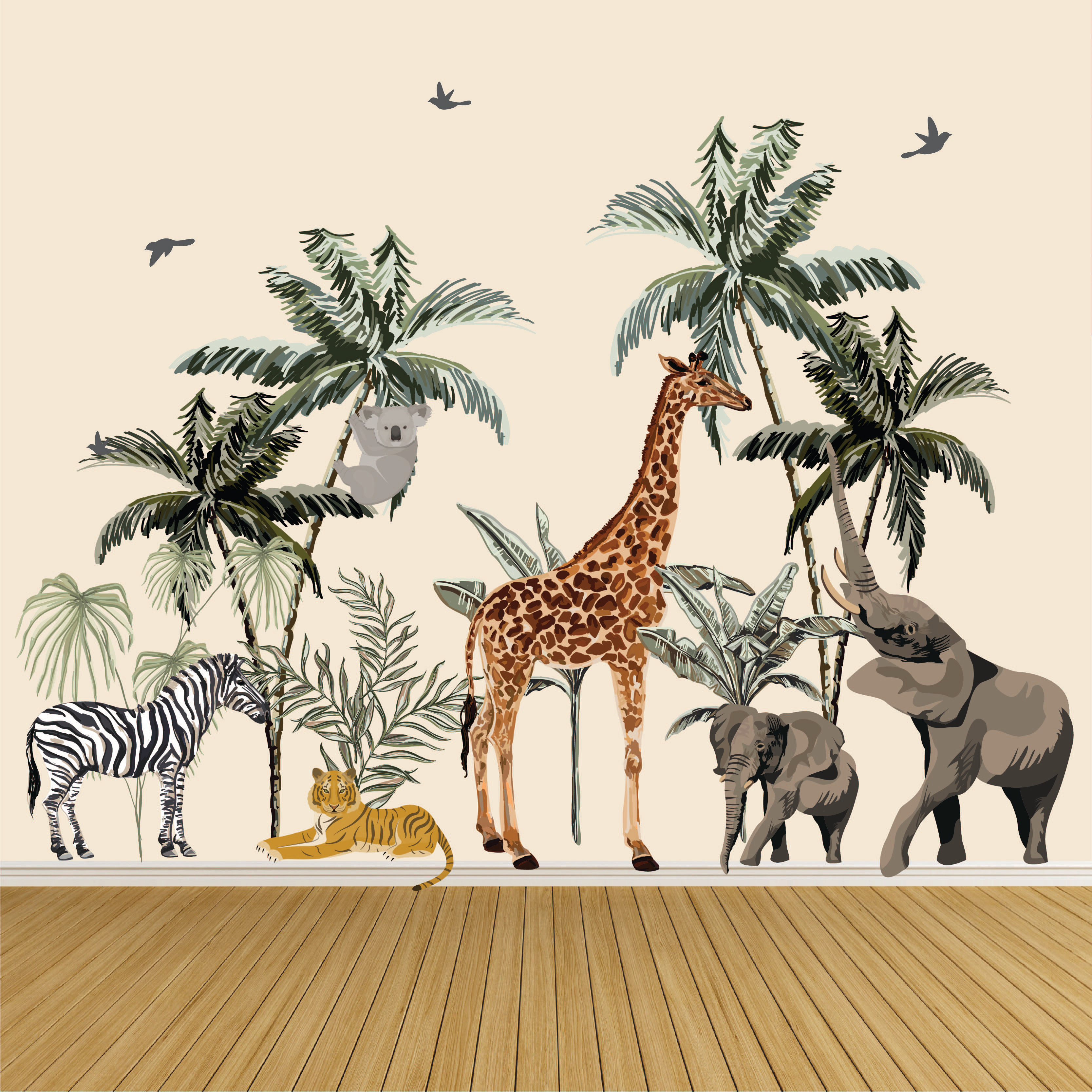 Modern Walls Safari Peel And Stick Wall Decal Wayfair