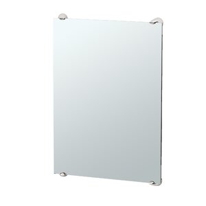 Brie Minimalist Frameless Fixed Mounted Rectangle Bathroom Mirror