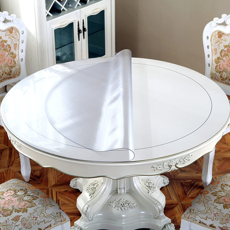 XIASHI Solid Color Round Table Protector Wayfair