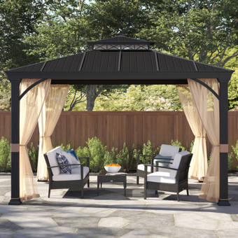 Sojag Messina Aluminum Patio Gazebo Reviews Wayfair