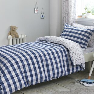 Blue Gingham Duvet Set Wayfair Co Uk