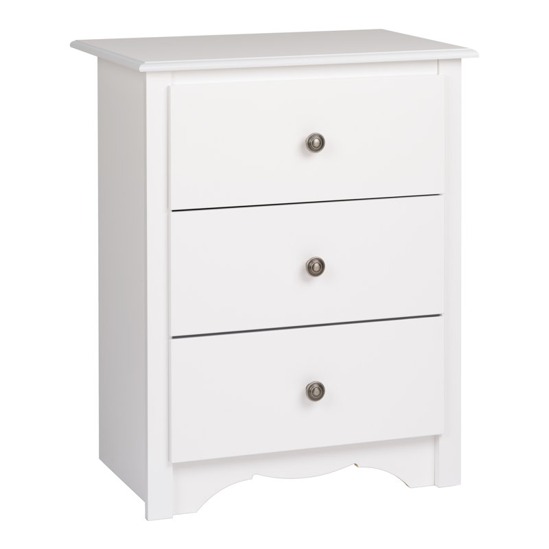 Andover Mills Hayman Tall 3 Drawer Nightstand Reviews Wayfair