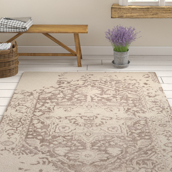 One Allium Way Ruiz Oriental Handmade Tufted Wool Beige Area Rug Reviews Wayfair