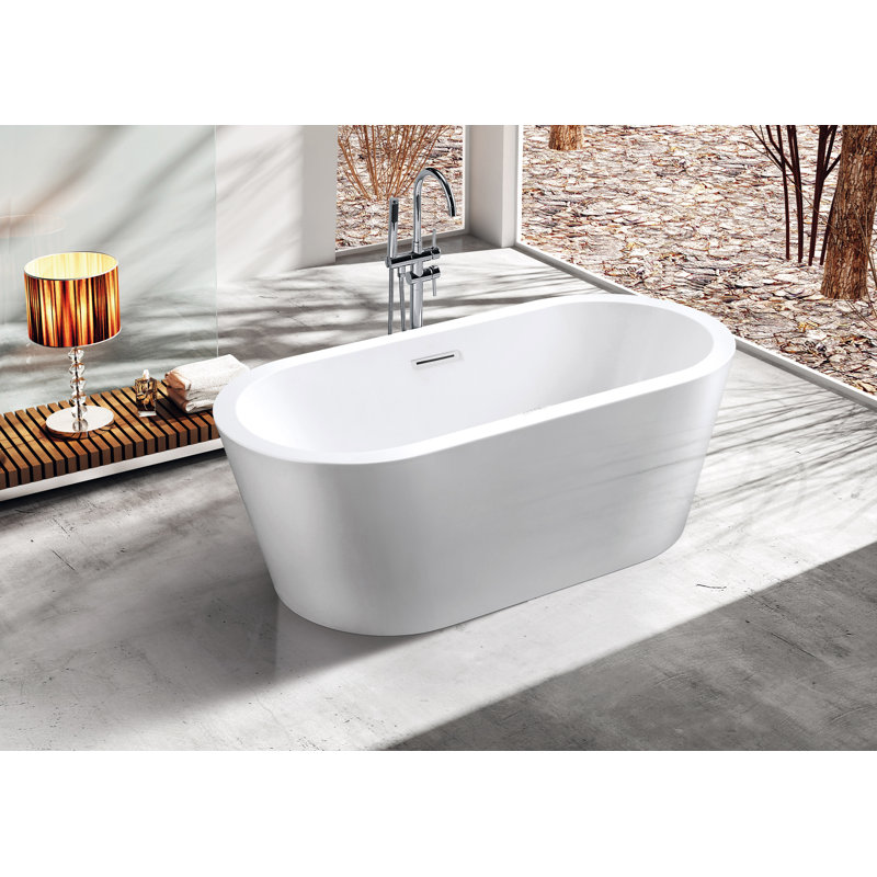 Aquareasons Brussels 67 X 31 Freestanding Soaking Acrylic Bathtub Wayfair