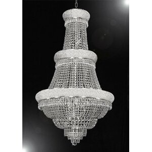 21-Lights LED Empire Chandelier