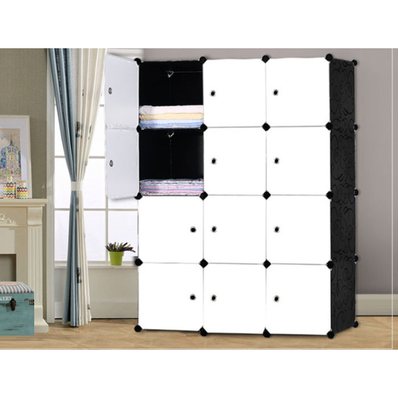 Rebrilliant Arcadia 43 W Stackable Storage Cube Closet System Reviews Wayfair