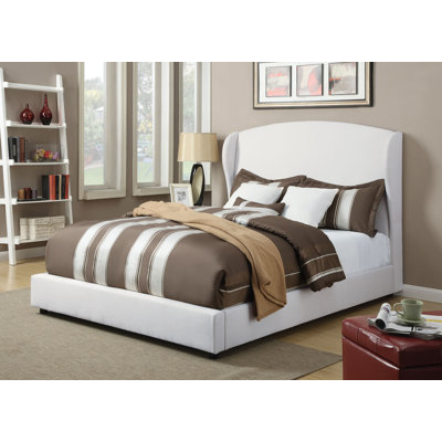 Gracie Oaks Ensuncho Upholstery Wingback Bed Wayfair