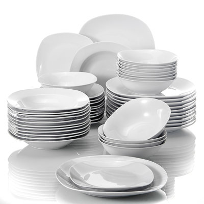 jayda 48 piece dinnerware set, service for 12