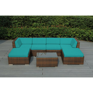 Baril 7 Piece Sofa Set With Cushions by Wade Logan