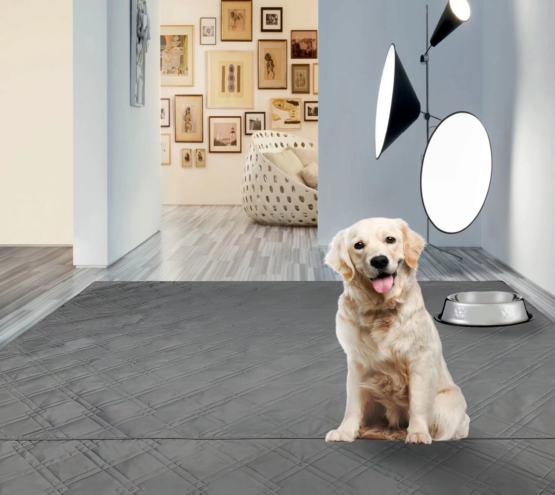 Tucker Murphy Pet™ 72" X72" Extra Large, Washable Pet Dog Pee Mat For