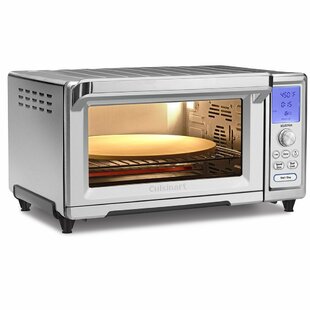 White KING.Chef Toaster Oven Toaster Ovens Countertop 6 Slice with 120-Min Timer Convection Toaster Oven Stainless Steel 1400 Watts of Power Includes Baking Pan and Broil Rack 