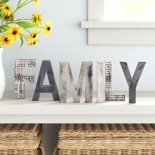Handmade Wood Letters Alphabet Wall Décor/Free Standing Shelf Tabletop Monogram Wooden Blocks Rustic Letters for Coffee Bar Apartment Bedroom Home Initials Childrens Bedroom Wedding Party Home Decor 