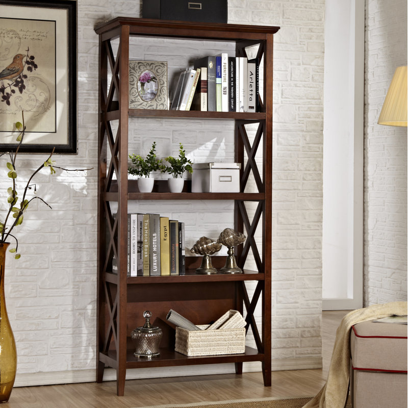 Gracie Oaks Swigert Etagere Bookcase Wayfair