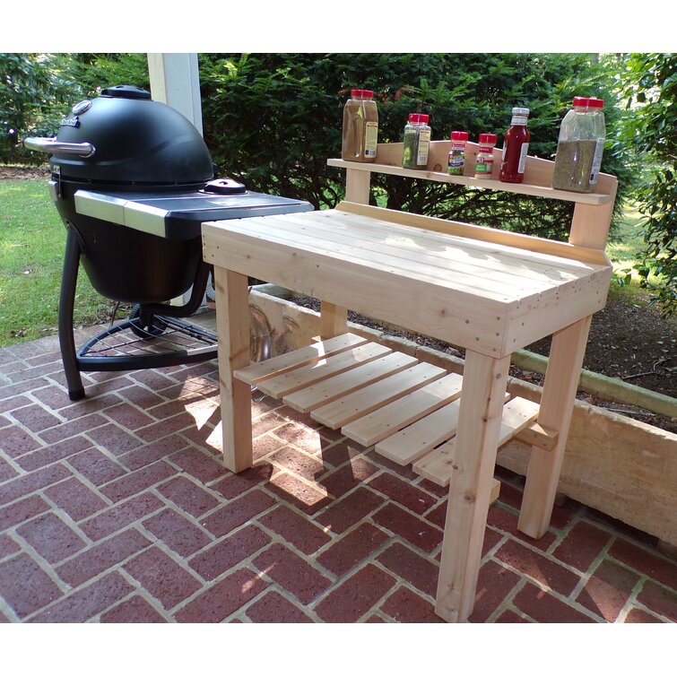 wood cooking table